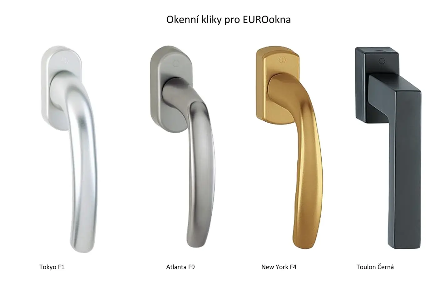 Okenní kliky pro eurookna