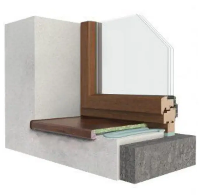 Vnitřní parapety dřevotřískový DTD parapet