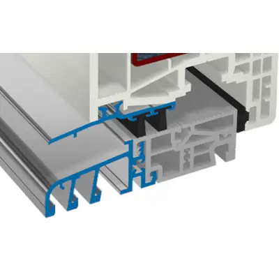 Plastovohliníkový práh pro dobrou izolaci a výškou 20mm